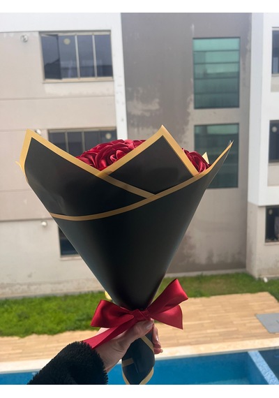 E-Çiçek 30'lu Gül Buketi Bordo Bordo
