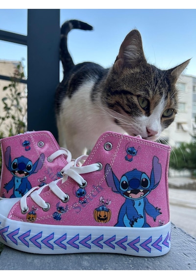 Scarpe Magiche Stich Pembe Ayakkabı 31-35 Numara Arası Işıksızdır Pembe