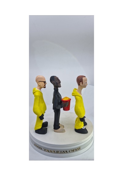 Breaking Bad 3 Lü Figür Set 20 Cm Walter White Jesse Pinkman Gustavo Fring