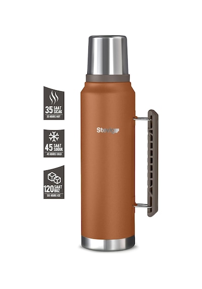 1 Camper Klasik Kulplu Sızdırmaz Çelik Termos Autumn Leaf 1.2 Lt St-259 Çok Renkli