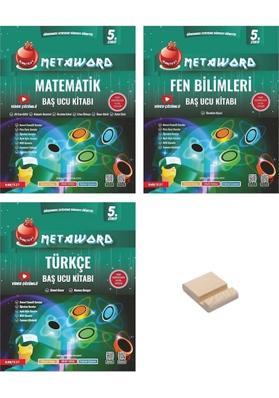 5. Sınıf Metaword Matematik Fen Ve Türkçe Konu Özetli Etkinlikli Soru Bankası 3lü Set