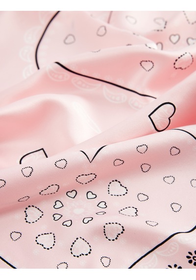 Koton Kalpli Kare Saten Fular Pembe 6sak50041aa Gül