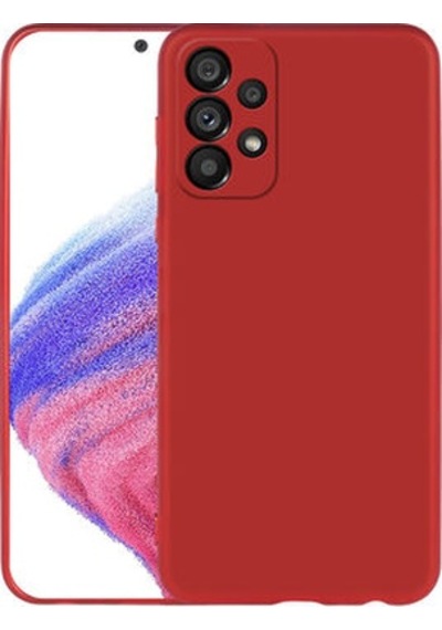 Samsung Uyumlu Galaxy A33 5g Kılıf Esnek Yapılı İnce Slim Silikon Kapak Ryc/premier Kirmizi