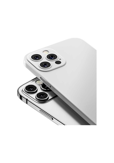 Apple Uyumlu iPhone 12 Pro Uyumlu Kılıf 360 Derece Full Koruma Kılıf Beyaz -