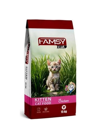 Famsy Yavru Kedi Maması Tavuklu 15 Kg