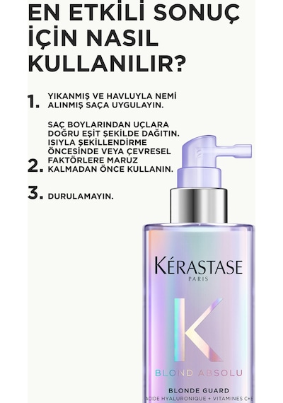 Kerastase Blond Absolu Blonde Guard Sarı Saçlar Için Koruyucu Nemlendirici Durulanmayan Bakım Spreyi 190ml