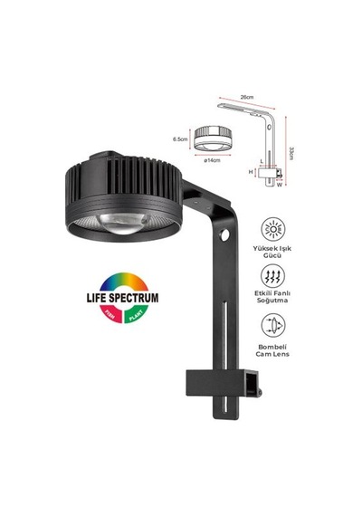 Coco 75w Askı Tip Led Akvaryum Aydınlatma 135x55 Mm