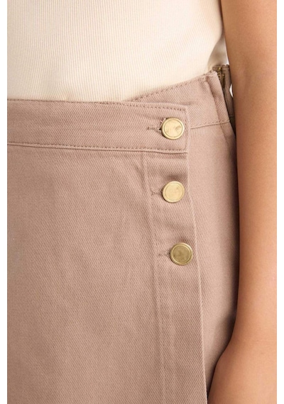 DeFacto Kız Çocuk Gabardin Şort Etek D9305A825SMBN551 Kahve