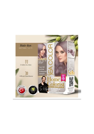 Home Colorist Set Saç Boyası Ul-v+ Soft Viyole Soft Vıolet Blonde Balance