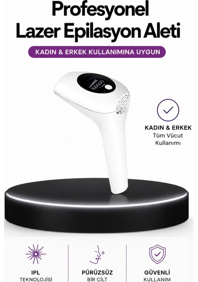 Ipl Teknolojili Erkek Ve Kadın Kullanımına Uygun Lazer Epilasyon Cihaz - Lisinya