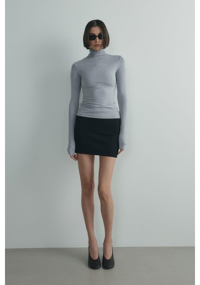 Suud Collection Gri Boğazlı Body