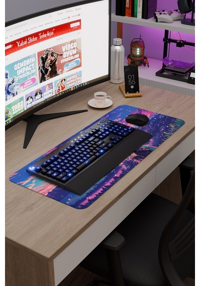 Kimetsu No Yaiba Anime V2 - 70x30 Xl Gaming Kauçuk Kaymaz Taban Mouse Pad Fare Altlığı
