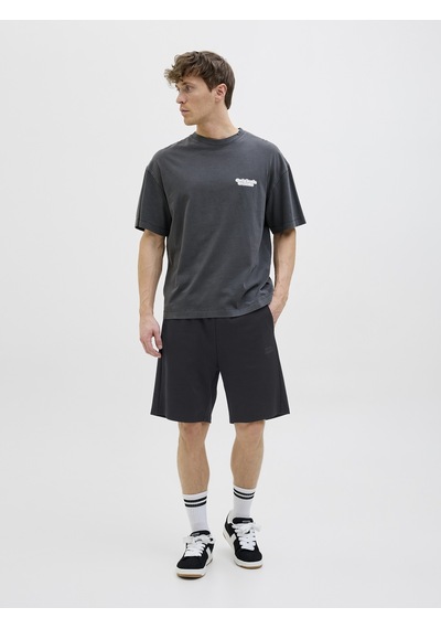 Jack & Jones Jack Jones Beli Lastikli Günlük Erkek Şort 12268452 Siyah