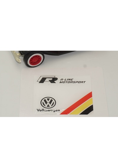 Volkswagen R Line Motorsport Logo Damla Silikon Plaka Logo Arma A