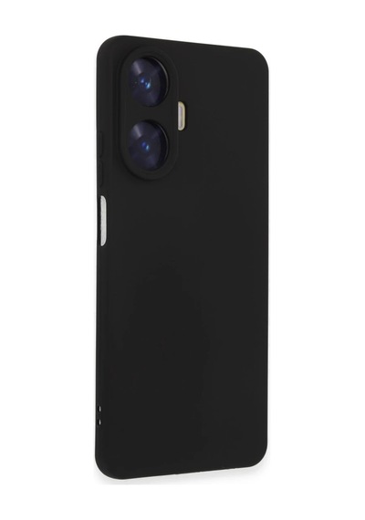 Realme C55 Kılıf Nano İçi Kadife Silikon - Siyah Aklby-bsva58 Standart