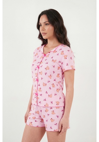 Lela Bayan Pijama Takımı 65770837 Pembe