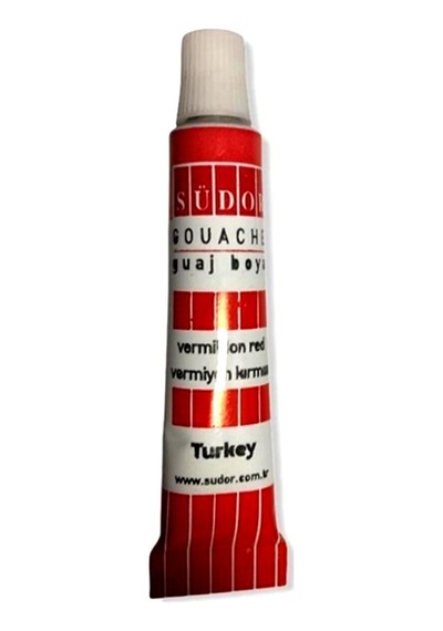 Südor Guaj Boya Tüp Kırmızı 9ml Küçük - 4 Adet