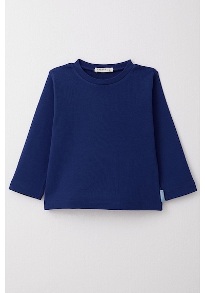 Breeze Erkek Çocuk Uzun Kollu Tişört Basic 1-4 Yaş, Saks Mavisi Saks