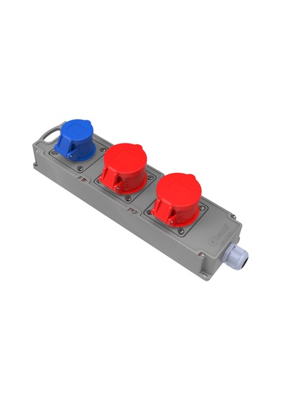 Bemis Cee Tri Box Grup Priz 5/16a. 380v. 2 Ad.+3/16a. 220v. 1 Ad.