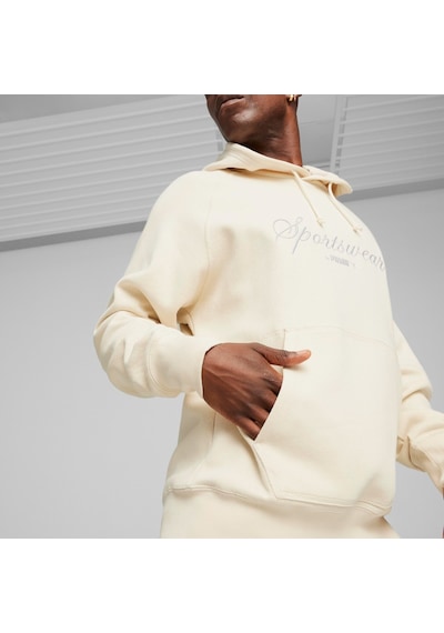 Puma Classics Erkek Ekru Kapüşonlu Sweatshirt Ekru