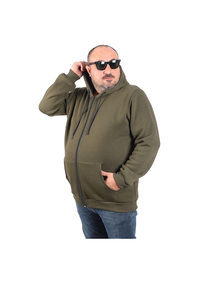 Moc Grande Mocgrande Büyük Beden Unisex Kapüşonlu 3Ip Sweat 11701 Hakı Haki