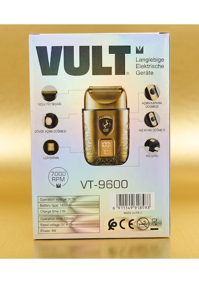 Vult Vt-9600 Profesyonel 0 Tıraş Makinesi 120 Dak