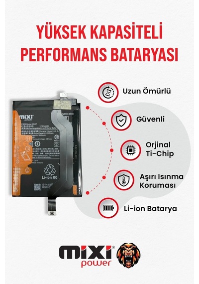 Xiaomi Poco X3 Gt / Redmi Note 10 Pro Uyumlu Tam Kapasite Batarya 1 Yıl Garantili