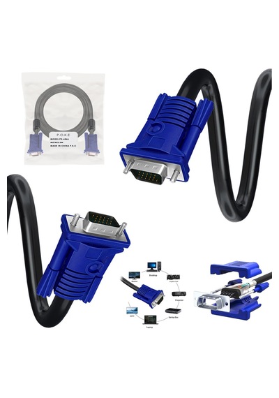 Vga Kablo 3+6 15pin E/e Filtreli 3mt Pk-6866 3 M