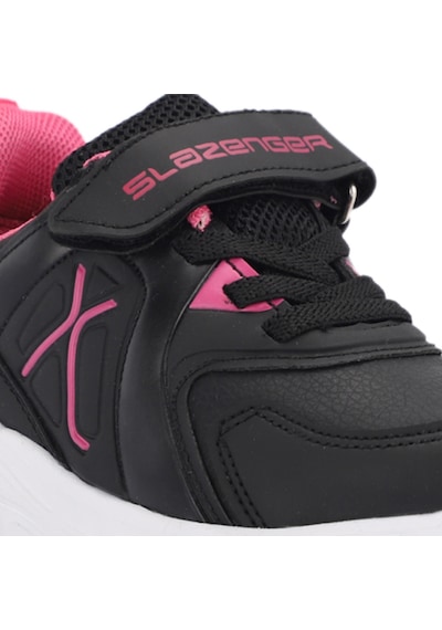 Slazenger VACATION I Çocuk Cırt Cırtlı Siyah / Fuşya Günlük Spor Ayakkabısı