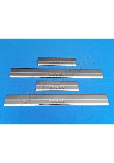 Ford Focus Krom Kapı Eşiği 2011-2018 4 Parça Paslanmaz Çelik