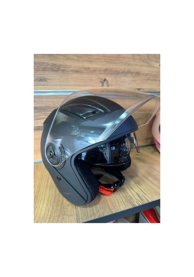 Mat Siyah Açık Kask