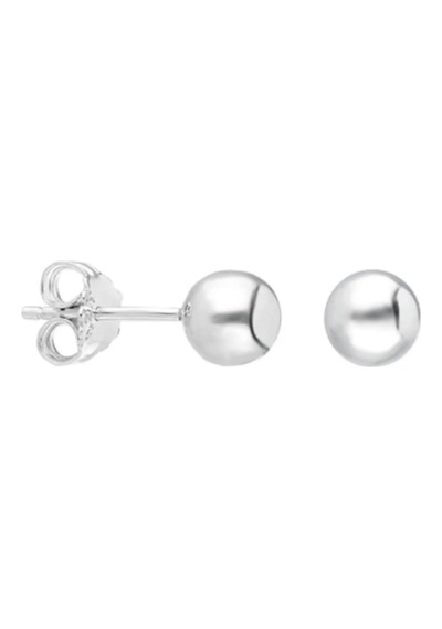 925 Ayar Gümüş 4 MM Top Küpe