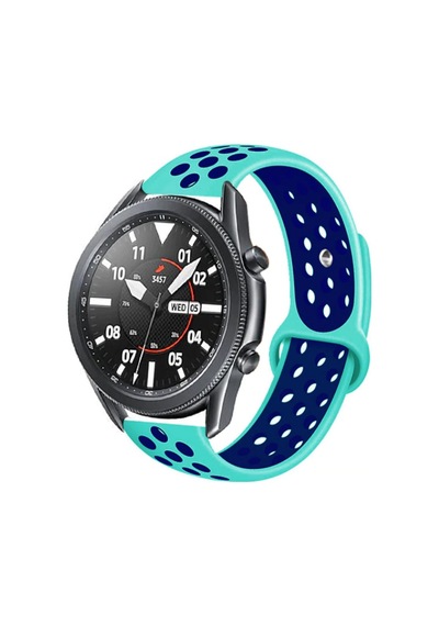 Ekılıf - Xiaomi Amazfit Pace Uyumlu - Kordon Silikon Kordon Krd-02 - Turkuaz-mavi