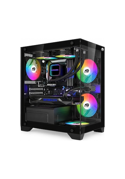 Orion Elite 4x Tuştan Değişen Rgb Fanlı M-atx Boş Bilgisayar Kasası Siyah