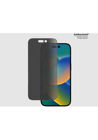 PanzerGlass Apple  Uyumlu iPhone 14 Pro UWF Privacy Antibakteriyel Ekran Koruyucu