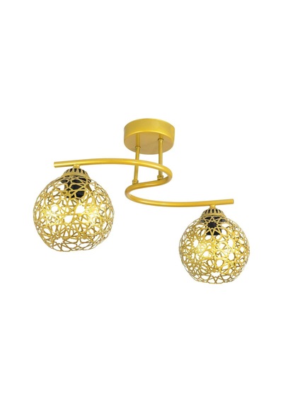 Plafonyer Modern S Model Selçuklu Motif Gold Avize