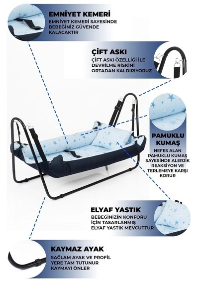Jüpiter Hamak Salıncak Turkuaz