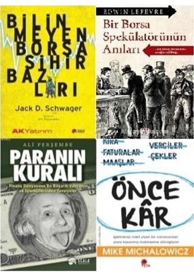 Borsa Kitapları: Paranın Kuralı - Borsa Sihirbazları -bir Borsa Spekülatörünün Anıları - Önce Kar