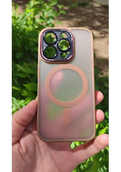 Apple iPhone Uyumlu  15 Pro Magsafe Kamera Orumalı Kalıteli Süper Kılıf 14544