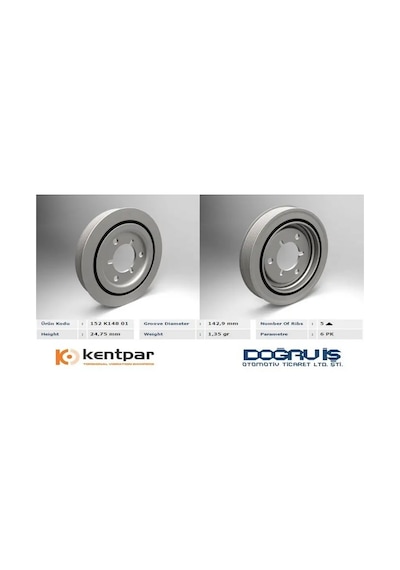 Kentpar K14801 Krank Kasnagi 0515k1 0515n0 0515p1