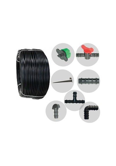 20Mm Deliksiz Damlama Sulama Boru Seti (100 Metre)