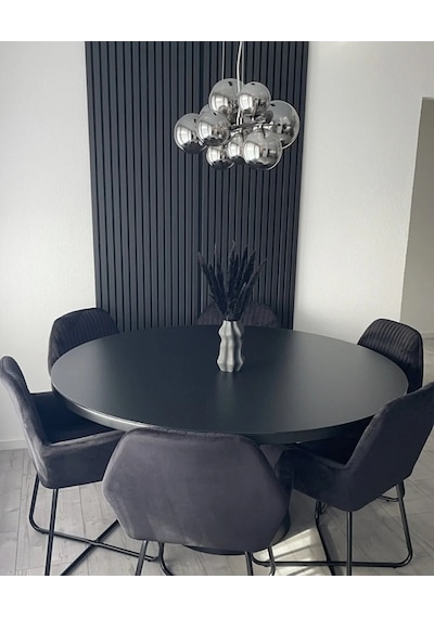 Winpanel Dekoratif Ahşap Duvar Paneli Antrasit Renk 50x240cm .