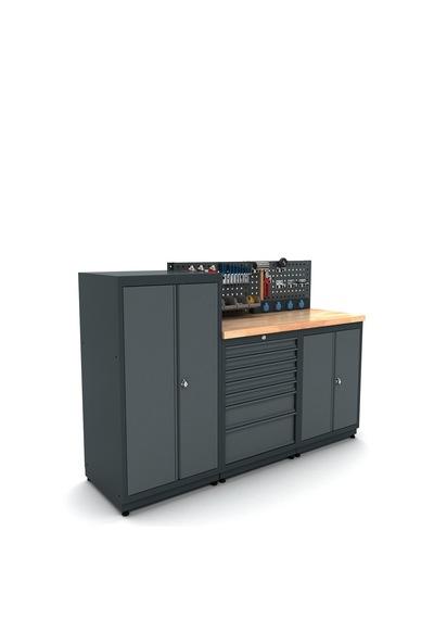 MT-1008 Modüler Çalışma Tezgahı 30 Mm Kayın Masif Panel