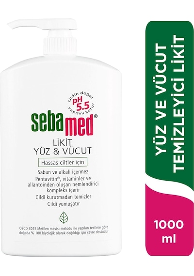 Yüz Ve Vücut Temizleyici Likit 1000 Ml