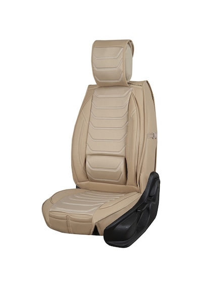 Fiat Egea Cross Uyumlu Lüx Deri Oto Koltuk Kılıfı Ön/arka Set Bej Fs
