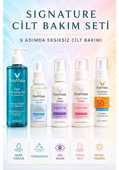 Pureviana Signature Cilt Bakım Seti 5'li