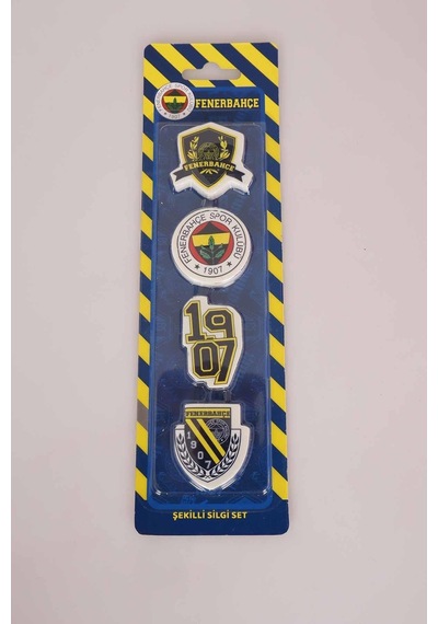 Yeni Sezon Lisanslı Fenerbahçe 4'lü Blıster Silgi