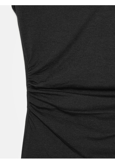 Dilvin 21222 V Yaka Basic Top-siyah