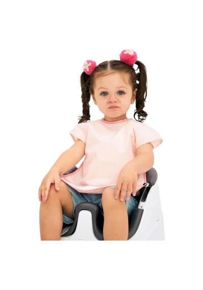 Kısa Kollu Su Geçirmez Bebek Mama, Oyun Ve Aktivite Önlüğü Pembe