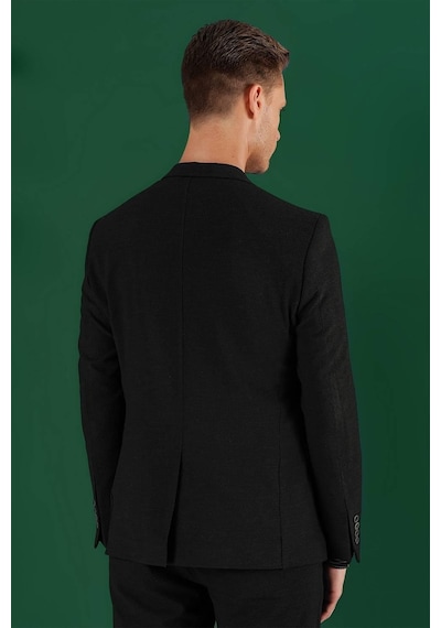 Efor C 640 Slim Fit Siyah Spor Ceket Siyah